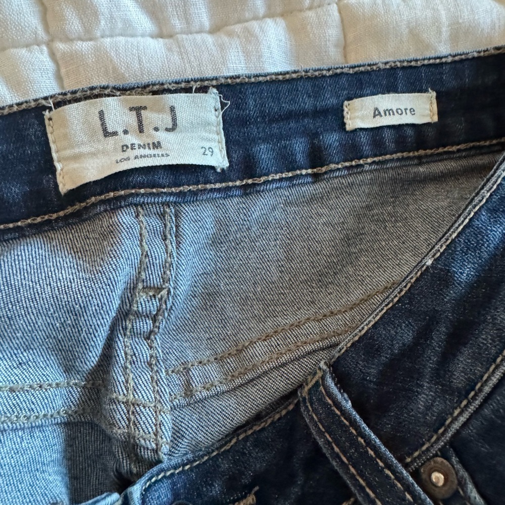 LTJ Letter to Juliet l Amore High Rise Skinny Raw Frayed Hem Jeans l 29 - Picture 6 of 9